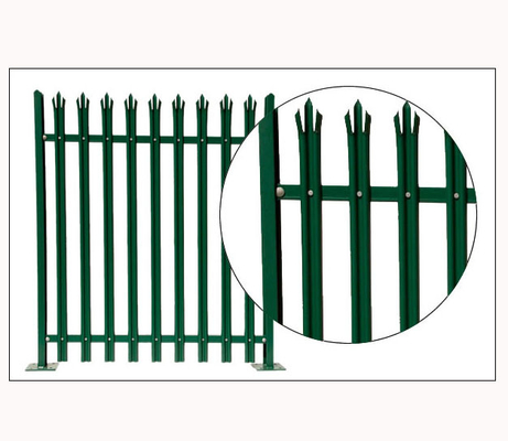 سياج سياج مجلفن باللون الأخضر في الهواء الطلق ارتفاع 1.5 م -2.8 م