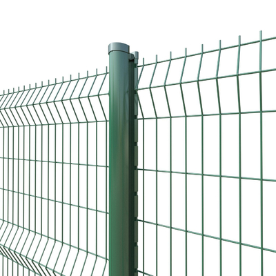 الانحناء الملحومة 3D السياج المنحني البلاستيكية المغلفة ألواح الصلب لتزيين الحديقة