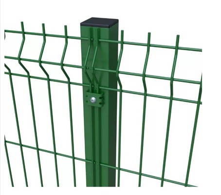 مربع حفرة ملحومة 3D شبكة سلكية سياج الخوخ نوع العمود مكافحة سرقة الحرس السكك الحديدية
