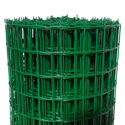 6 قياس 4x4 الأخضر شبكة أسلاك المبارزة رولز البلاستيكية المغلفة