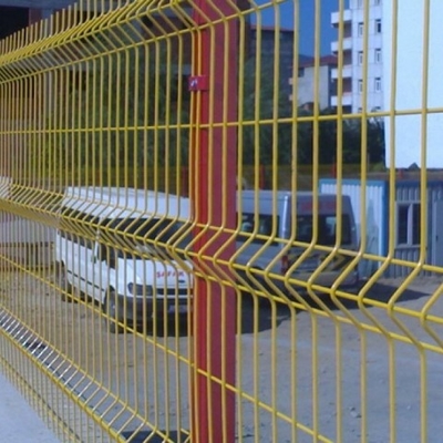 المجلفن الصلب V الانحناء منحني 3D شبكة ملحومة سياج 1530mm ارتفاع
