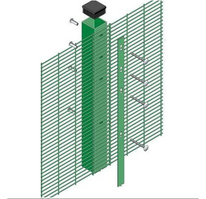 مقياس ثقيل 358 شبكة سياج ثقب صغير مضاد لتسلق السياج الأمني